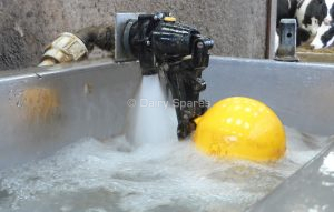 Jobe Topaz trough valve showing fast flow of water